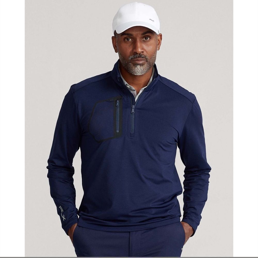 RLX Ralph Lauren Men’s Quarter Zip Golf Polo Pull Over